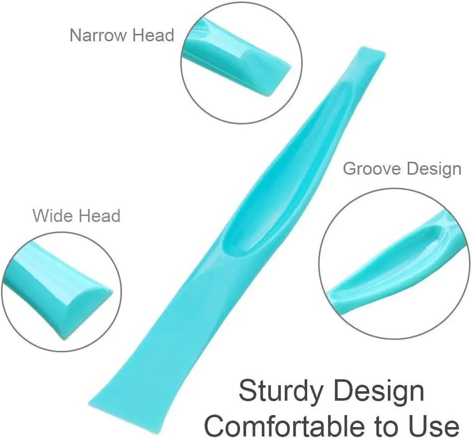 3 PCS Cleaning Sticker Scraper Tool for Label Remover Gum Remover Multipurpose Non-Scratch Hard Plastic Cleaning Scraper Tool