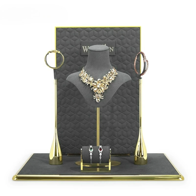 Jewelry display props, high-end counters, shop windows, bracelets, rings, pendants, necklaces, earrings display racks