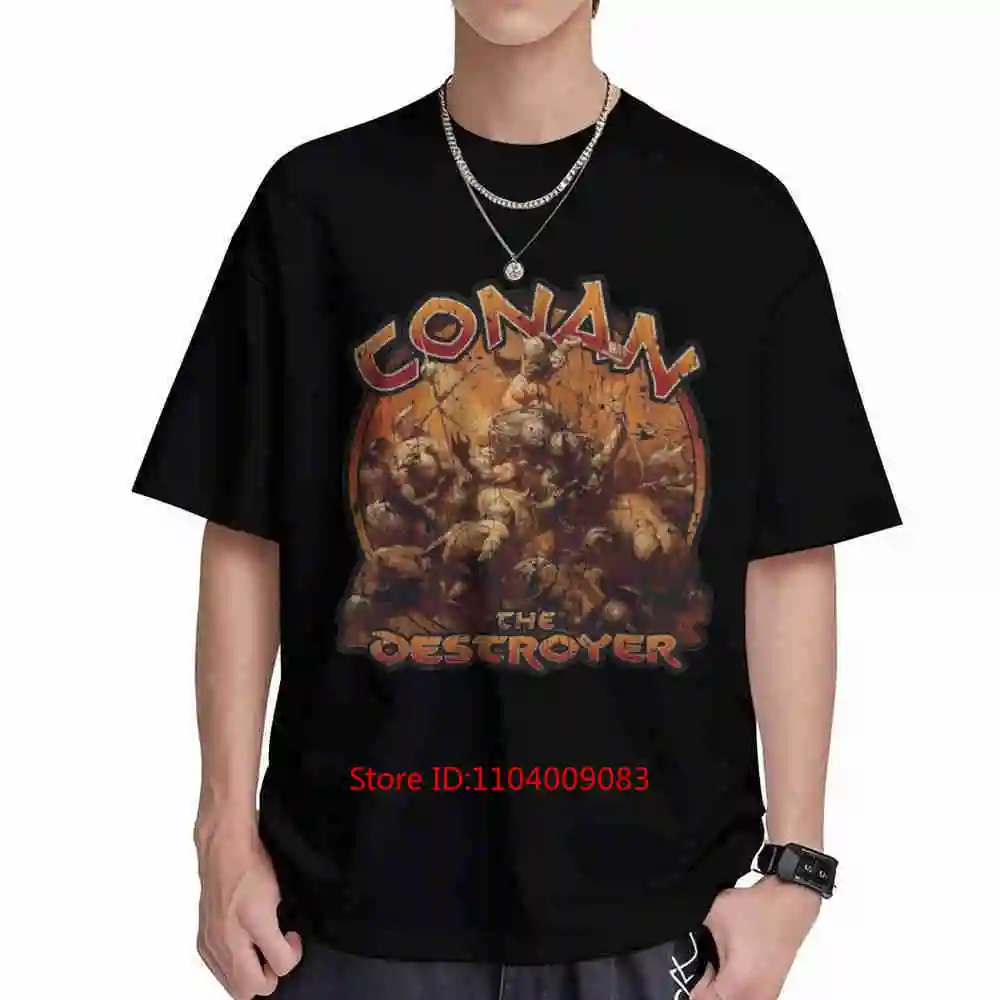 Conan The Destroyer 1971 Short Sleeve Tee 100% Cotton T-Shirt