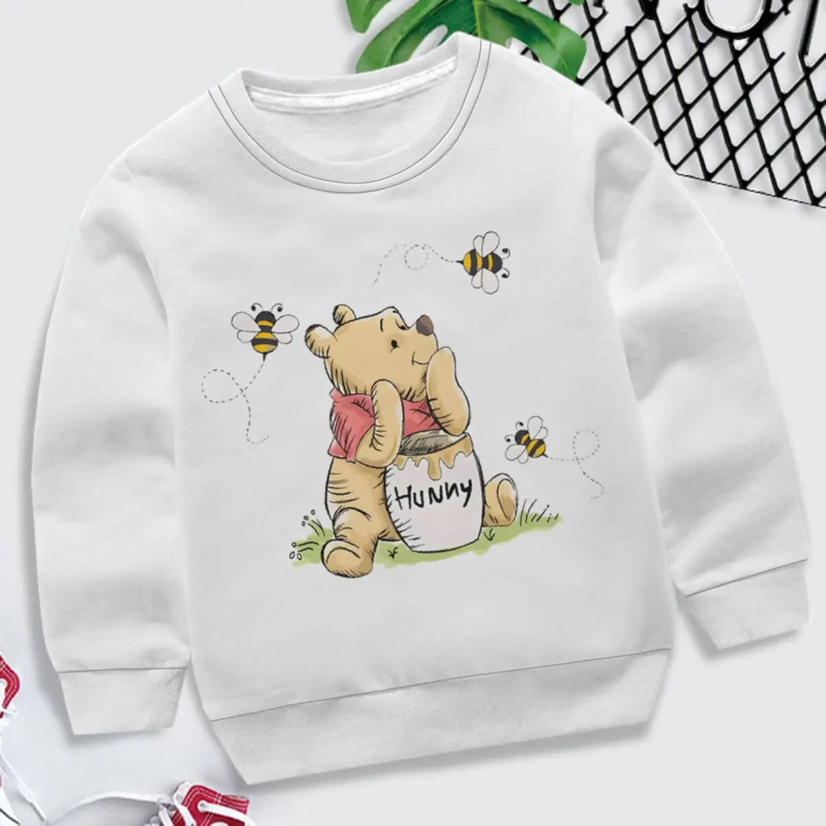 

Disney Pooh Bear Print Sweatshirts For Children Cute Cartoon Winnie The Pooh Sweatshirt Kids Boys Girls Long Sleeve Pullovers