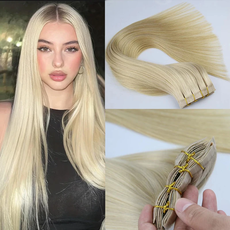 Straight Invisible PU Clip In Full Head Hair Extensions 100% Real Human Hair Brazilian Virgin Hairpiece 8pc/set Seamless Clip In