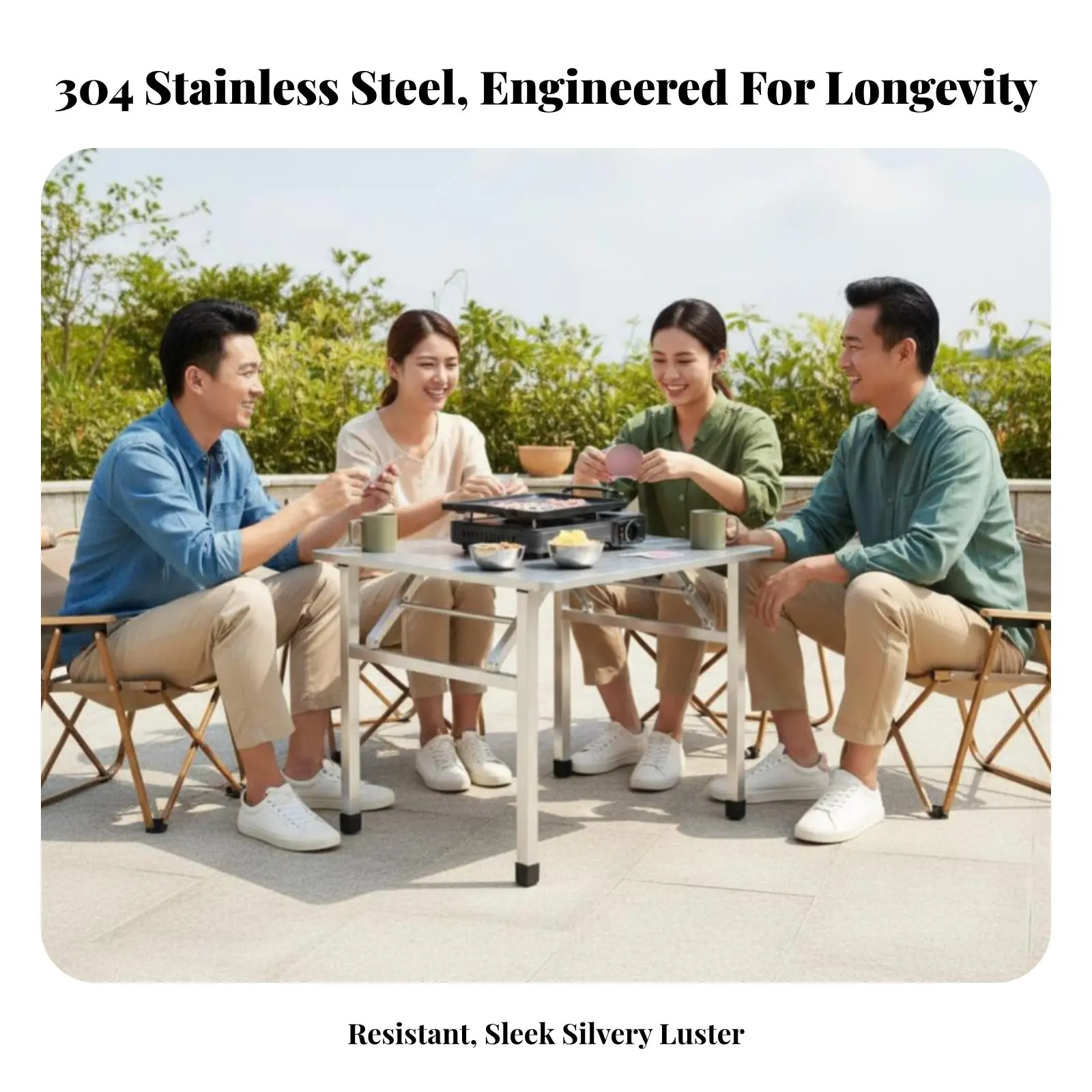 

Квадратный складной стол-трансформер: прочный, не требует сборки, идеально подходит для семей и мероприятий.