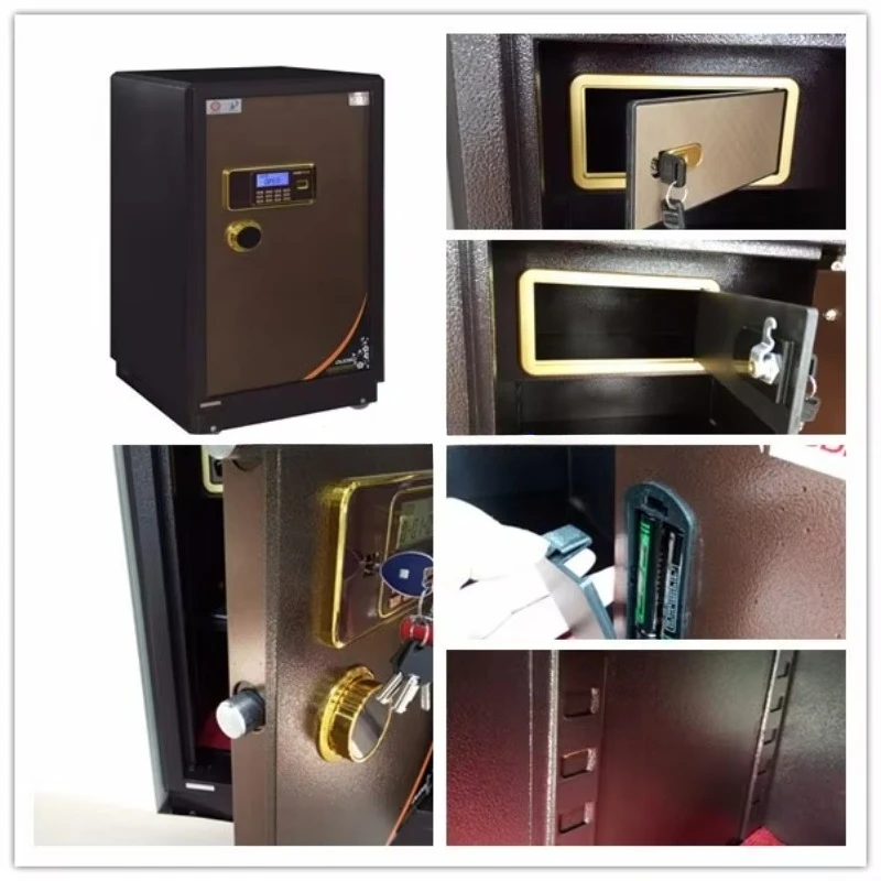 صندوق الأمان الكبير باللون الذهبي، صندوق الأمان بقفل كهربائي