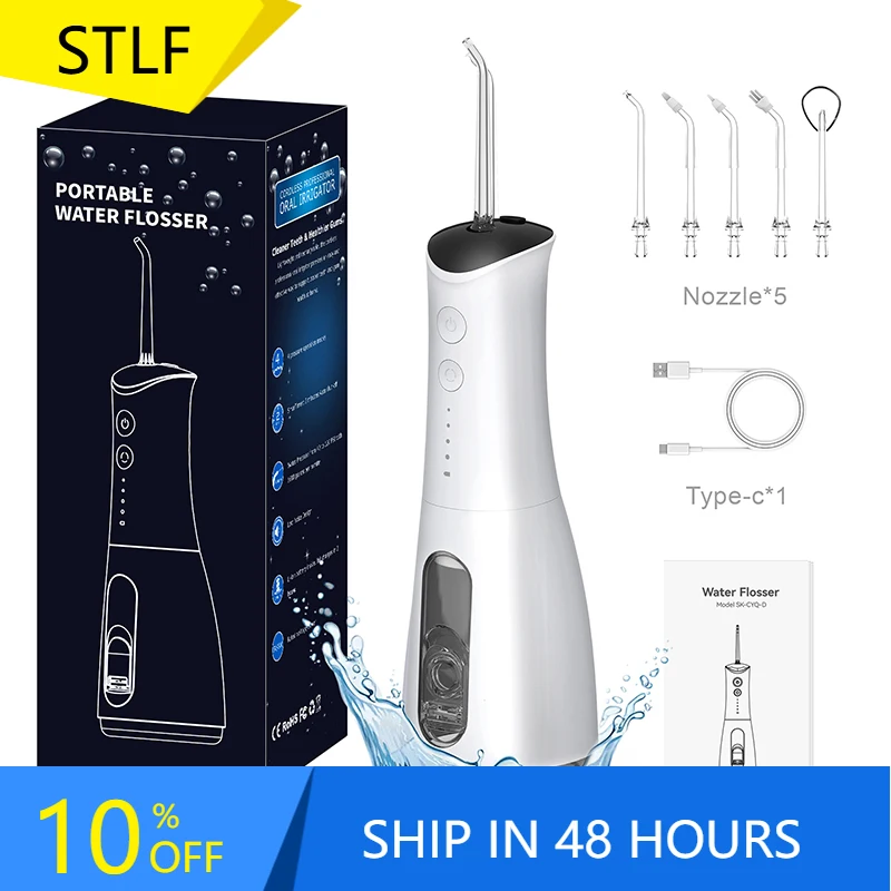 

STLF Cordless Water Flosser 4 Cleaning Modes IPX7 Waterproof Advanced Tooth Cleaning Tool for Home and Travel Use