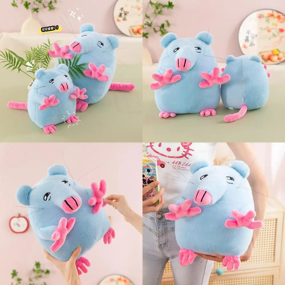 

Kawaii Pisa Tower Mouse Plush Toy Cute Pizza Tower Mouse Stuffed Doll Funny Kids Birthday Gift Soft Plushie Pillow for Children