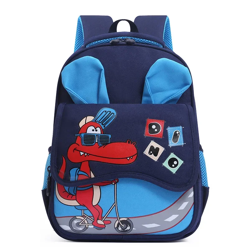 Mochilas preescolares ligeras para niños, mochila preescolar con dibujos de dinosaurios y jirafa, bolsa de almuerzo reutilizable para niños y niñas