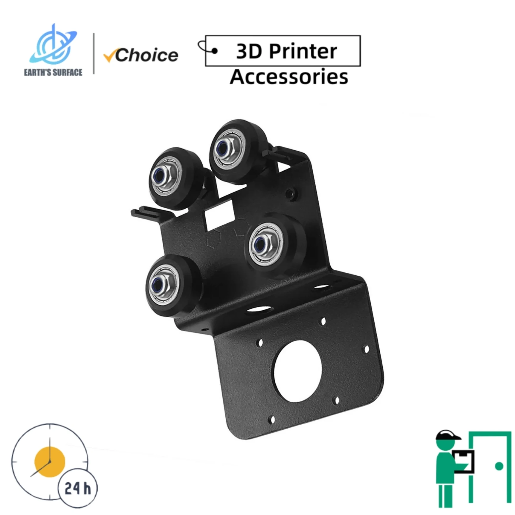 EARTH'S SURFACE Ender 3 Upgrade Short-stroke Extrusion Kit Drive Feeder Pulley Kit for CR10 Ender-3 Ender-5 Printer MK8 Extrude