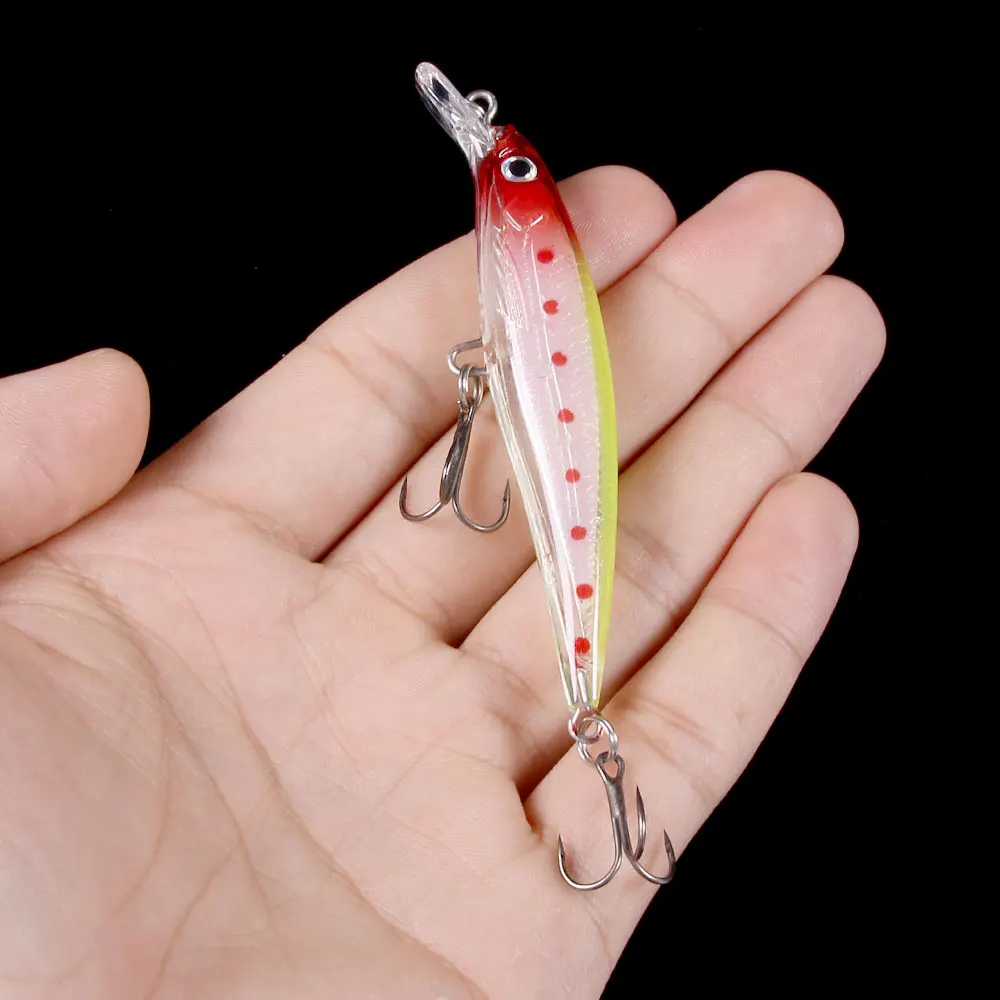 1PCS Jerkbait Trout Bait 8.5CM-7.2G-6 Deep Driving Minnow Bass Fishing Lures Crankbait for Trout Catfish Musky Bluegill