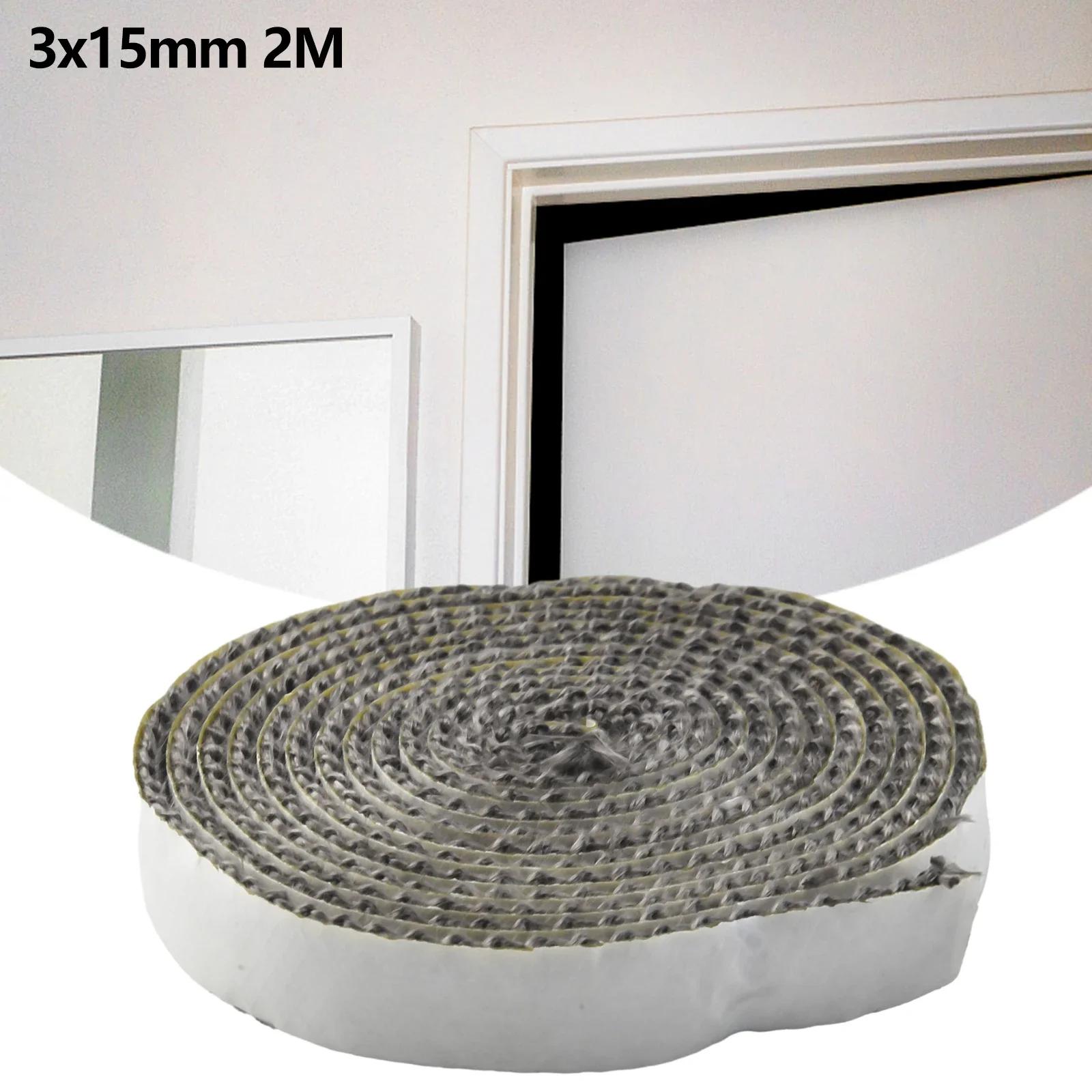 Fiber Glass Stove Seal Rope For Various Applications Flat Design With Reliable Performance Size Width 10 Mm Thickness 3 Mm