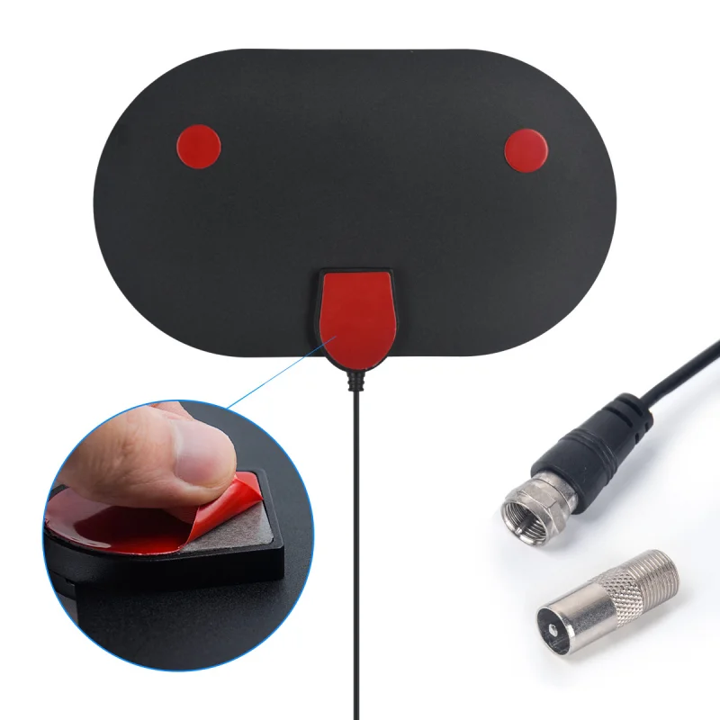 هوائي تلفاز رقمي ذكي ، ، عصا تلفاز ، دقة عالية بدقة ١٠٨٠ بكسل ، ٥٠ ميل ، مكاسب عالية ، Lndoor مع كابل ٣ أمتار للسيارة ، RV ، للسفر