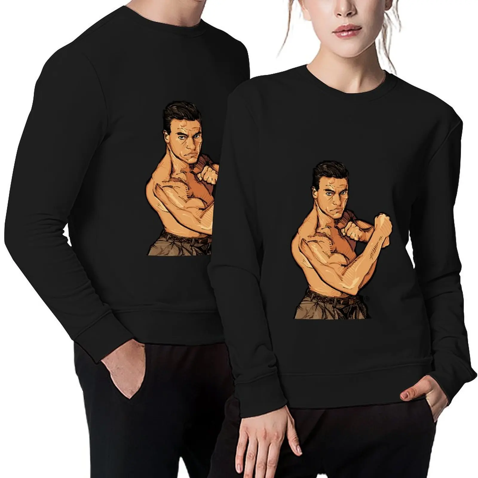 

Gift Idea Jean-Claude Van Damme Christmas Pullover men clothing men's winter sweater winter clothes tracksuits sweatshirts men