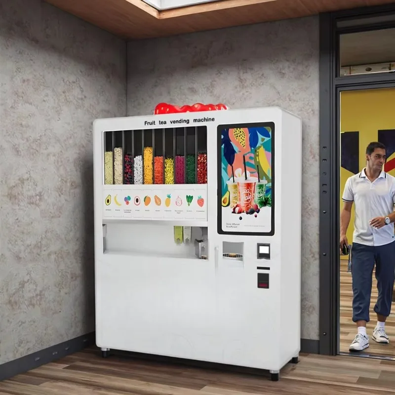 Professional Commercial Automatic Fruit Smoothie Vending Machine Customized CE Certified Food Grade 2025 New Design