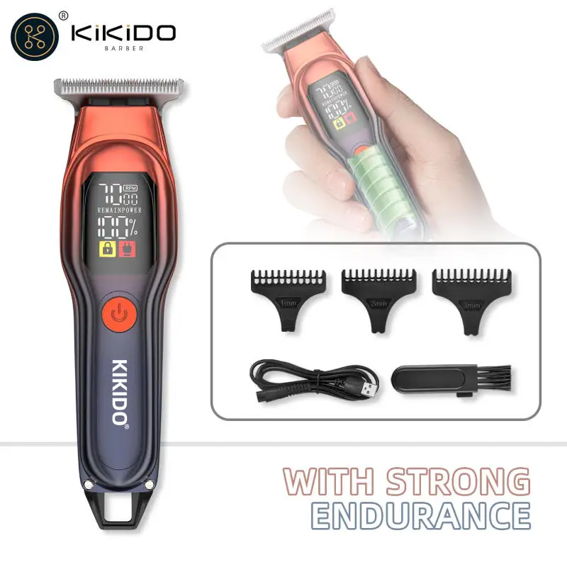 Hair Cutting Machine KIKIDO 8000 Rpm Electric Portable Rechargeable Hair Clipper Professional Hair Clippers Trimmer For Man Gift
