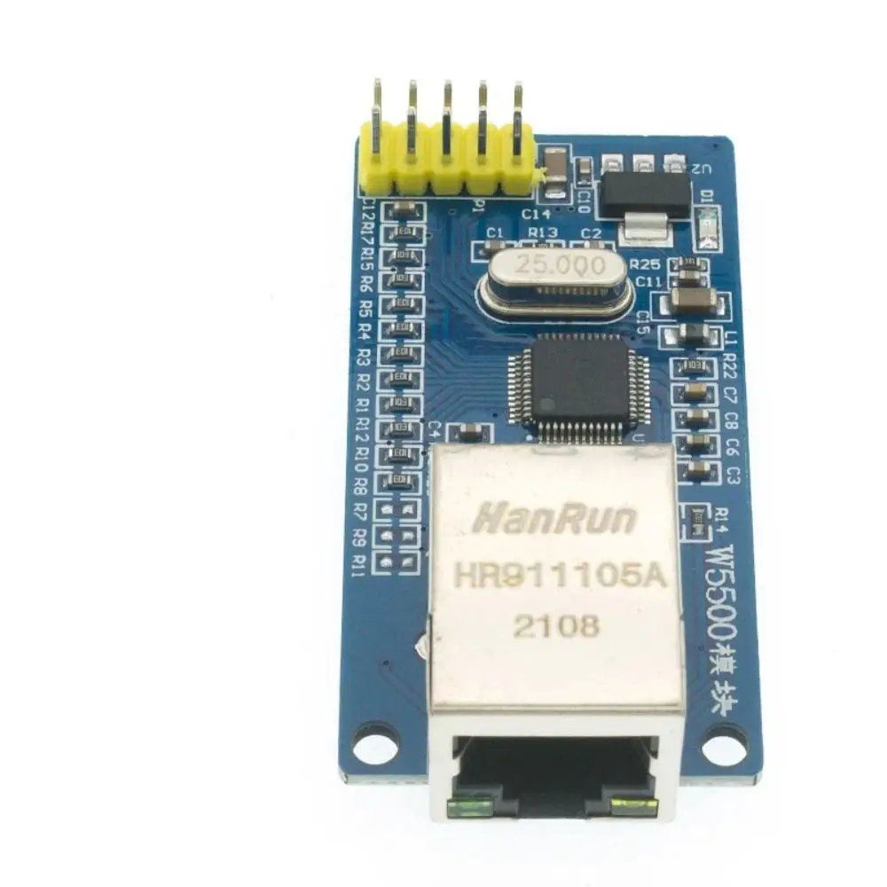 

Профессиональный модуль Ethernet W5500 10/100 Мбит/с, многофункциональный преобразователь SPI в LAN, 3.3В, для проектов электроники