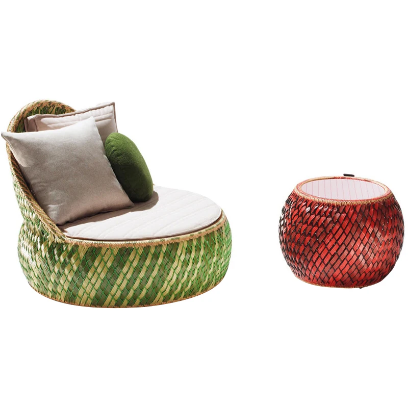 

Modern Outdoor Waterproof Sun Protection Rattan Furniture Casual Patio Terrace Balcony Hotel Set Indoor Outdoor Wicker Chair