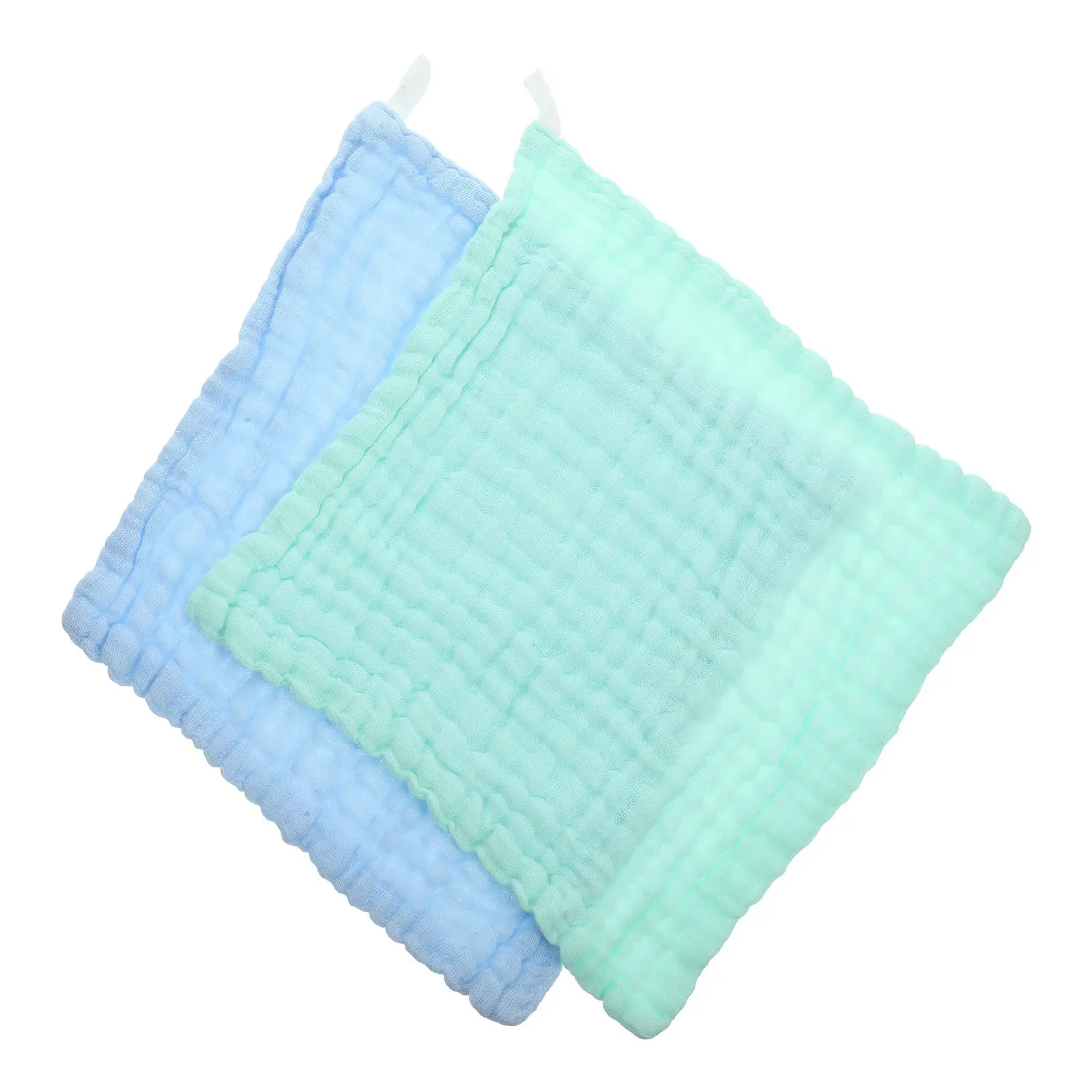 

2Pcs Premium Cotton Burp Cloths Absorbent Washcloth for Baby Reusable Soft Burping Cloth Ideal for Feeding Bath Face Wipe