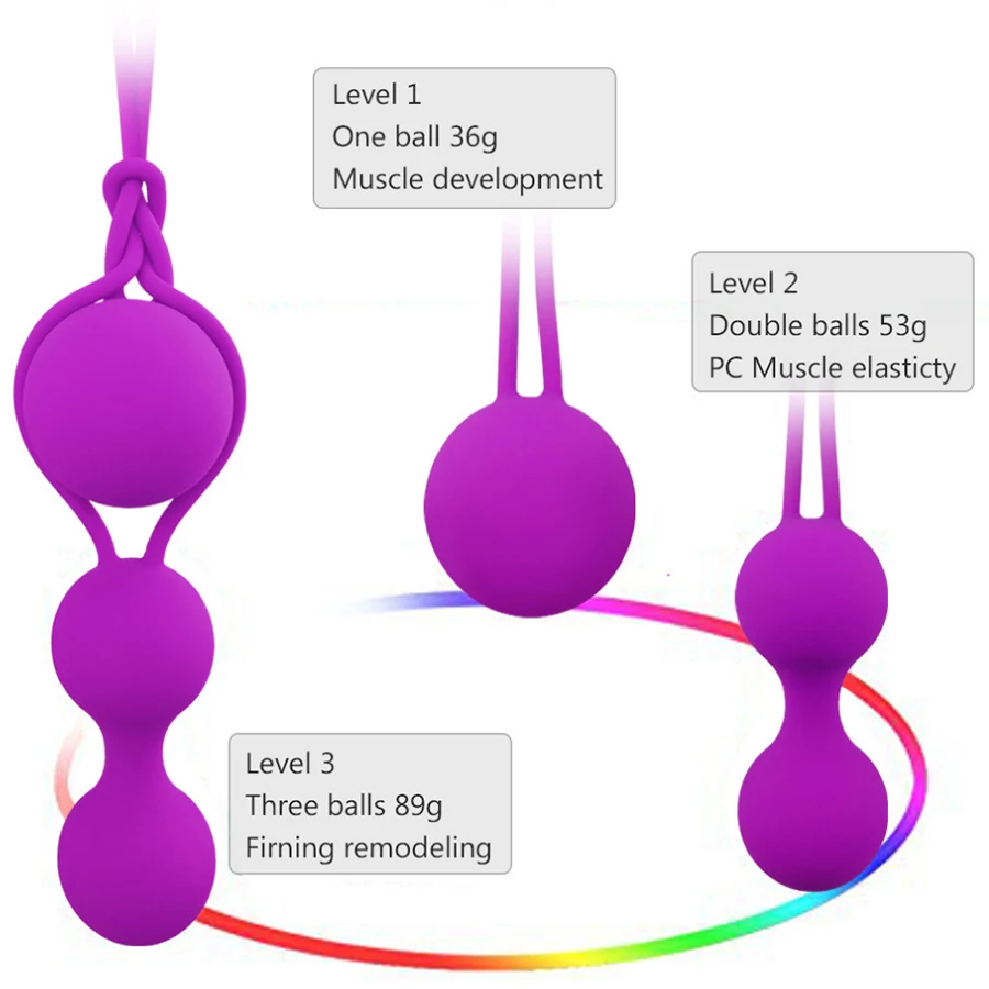 Safe Silicone Vagina Balls Sex Toys For Women Vagina Tighten Exercise Kegel Balls Ben Wa Balls Vibrators Sexy Toys for Womams