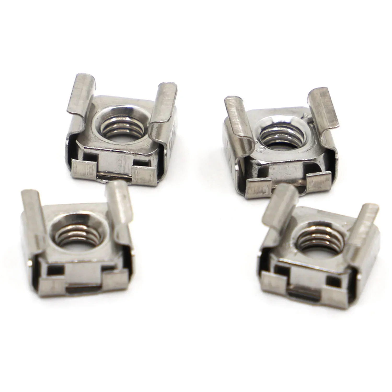 M4 M5 M6 M8 M10 A2-70 304 Stainless Steel Square Elastic Rack Mount Server Cabinet Shelf Clip Floating Cage Nut