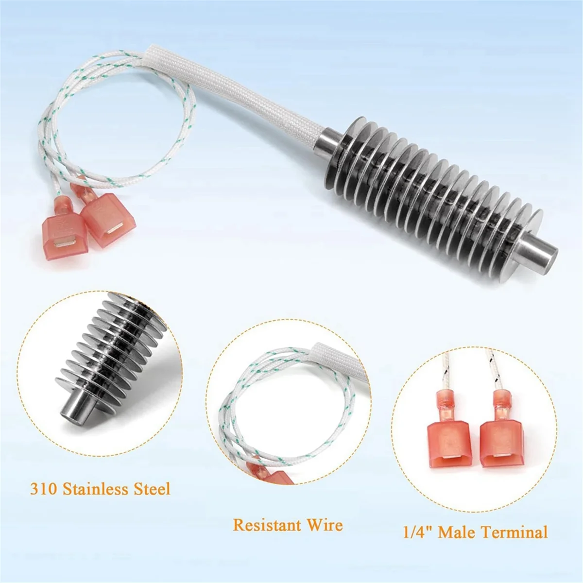 Encendedor de 17 aletas para Estufa de pellets Harman Advance,Accentra 52i, 3-20-677200, P68,XXV,P43,P61