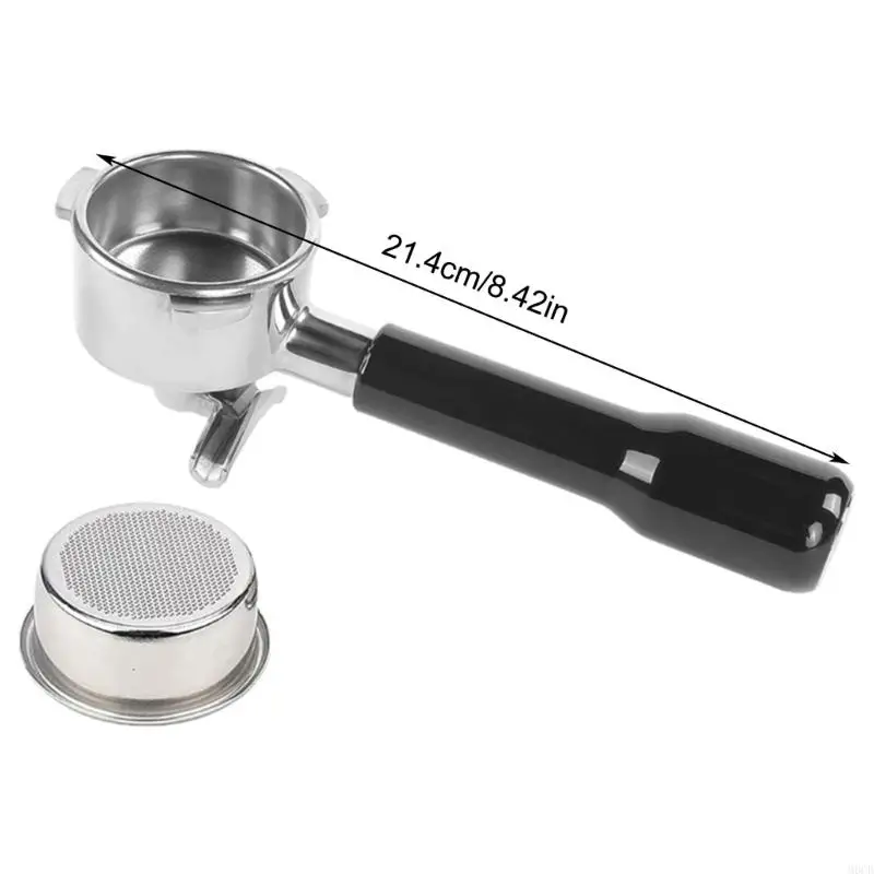 M6CB 54mm Kaffee bodenloser Portafilter Doppelausgüsse Portafilter Kaffeemaschine Zubehör Kaffeemaschine Ersatzteil