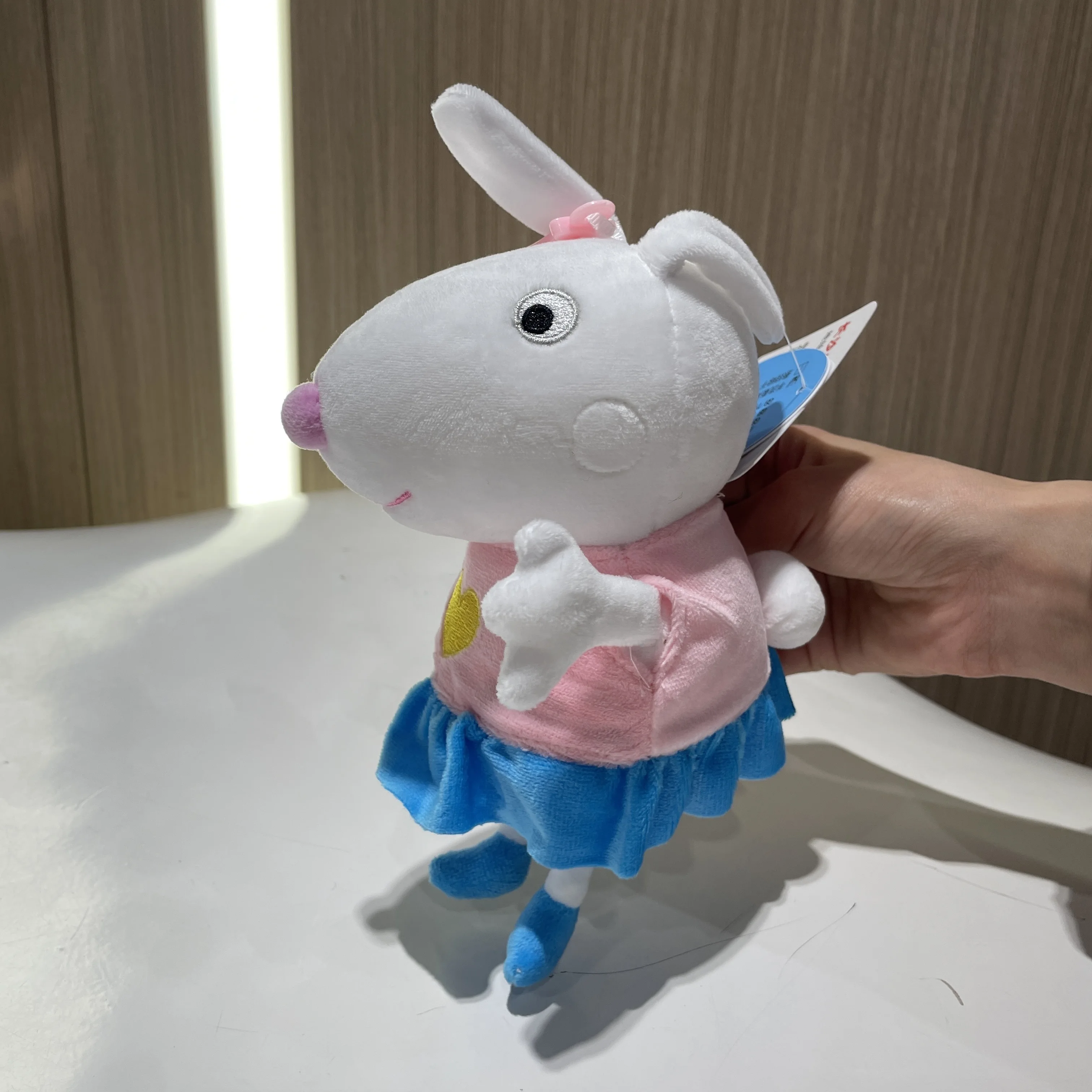 100 % echtes Peppa Pig 12–19 cm Peppa George Evie Plüschtier Evy Cartoon Kuscheltiere Puppe Kinder Geburtstag Weihnachtsgeschenk – Detail 10