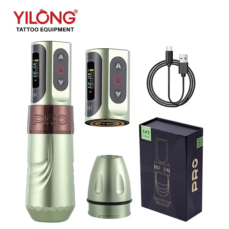 

YILONG Max Pro Tattoo Machine Professional Permanent Makeup Machines Three Level Memory Mode and LED digital Display Screen