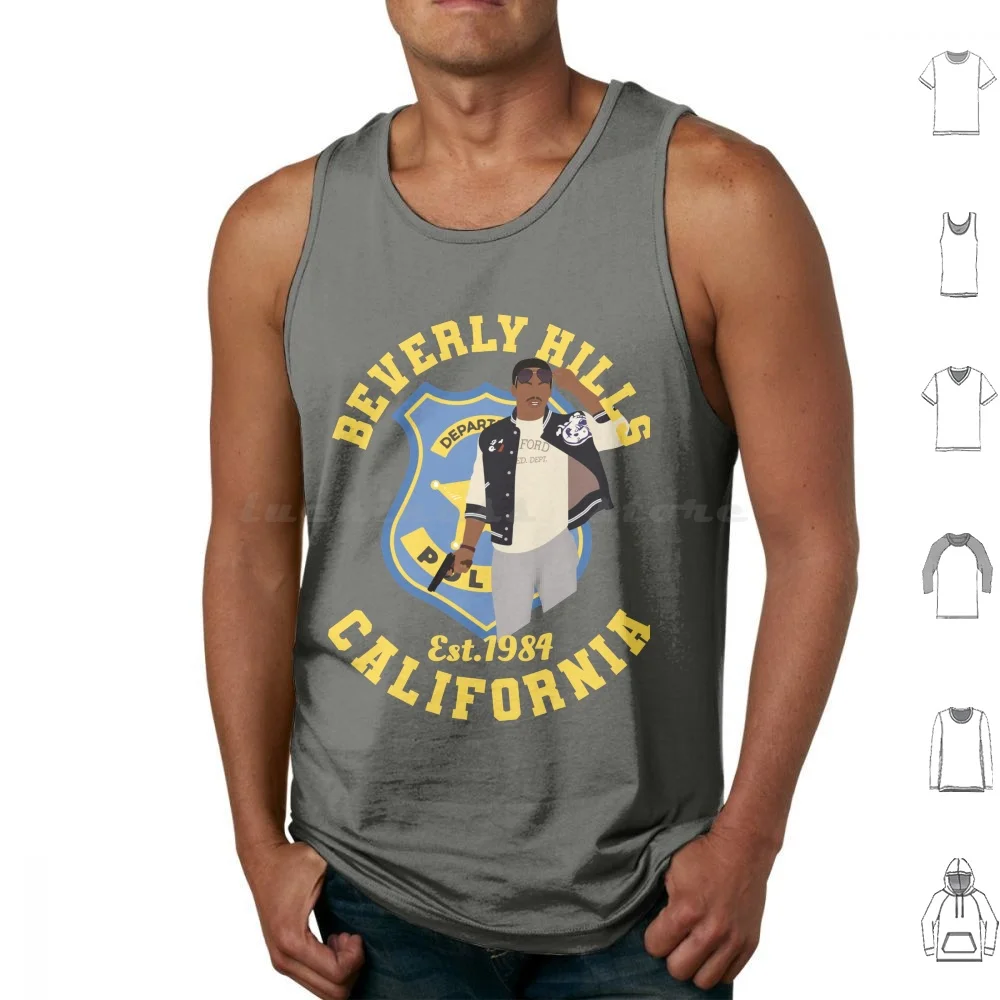 

Beverly Hills Cop-Retro Tank Tops Print Cotton Beverly Hills Cop Cop Cops 80s 90s Coming To America Eddie Murphy Mcdowells