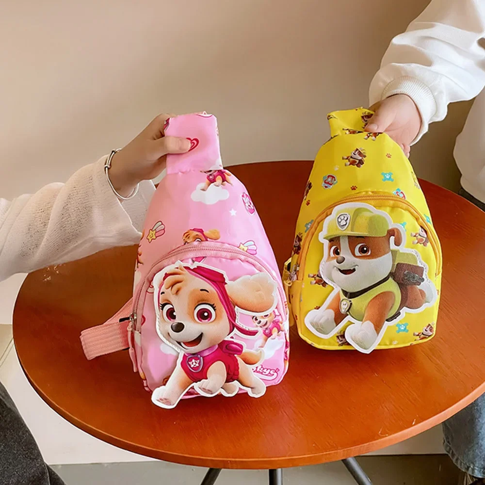 باو باترول Kawaii الأطفال حقيبة صدر للرجال لطيف الكرتون حقيبة كروسبودي موضة حقيبة سفر حقائب اليد المحمولة محفظة حقائب الظهر الهدايا #4