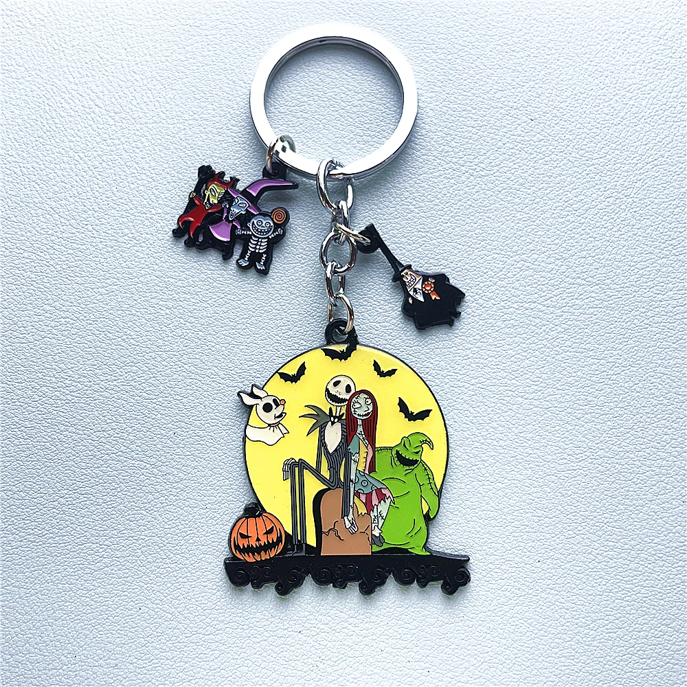 JYYH Horror Halloween Cartoon Anime Peripheral Keychains High Quality Metal Jewelry Gift Wholesale 2