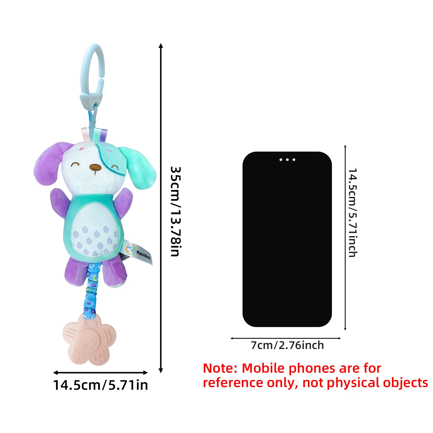 Baby Spielzeug Plüsch Rassel Hängen Windspiele Neugeborenen Weiche Hängende Crinkle Quietschende Sensorischen Spielzeug Kinderwagen Auto Sitz Krippe Reise Geschenke