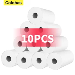 Papel térmico para impressora instantânea câmera infantil, 57*25mm, 10 cores, cor branca, papel de impressão para câmera infantil, acessórios de substituição