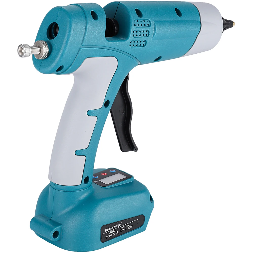 18V Lithium Battery  Powered Handheld Cordless Electric Hot Glue Gun for Arts & Crafts & DIY,with 5 11mm Sticks