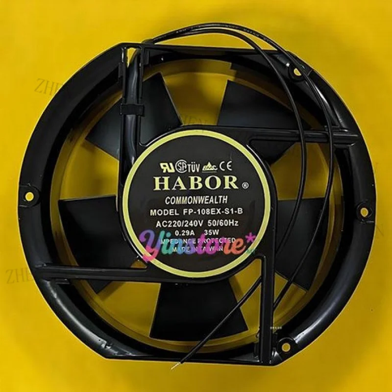 

Y New FOR HABOR FP-108EX-S1-B Axial Cooling Fan 17251 AC220V/240V 0.29A 35W 17CM 2Pin