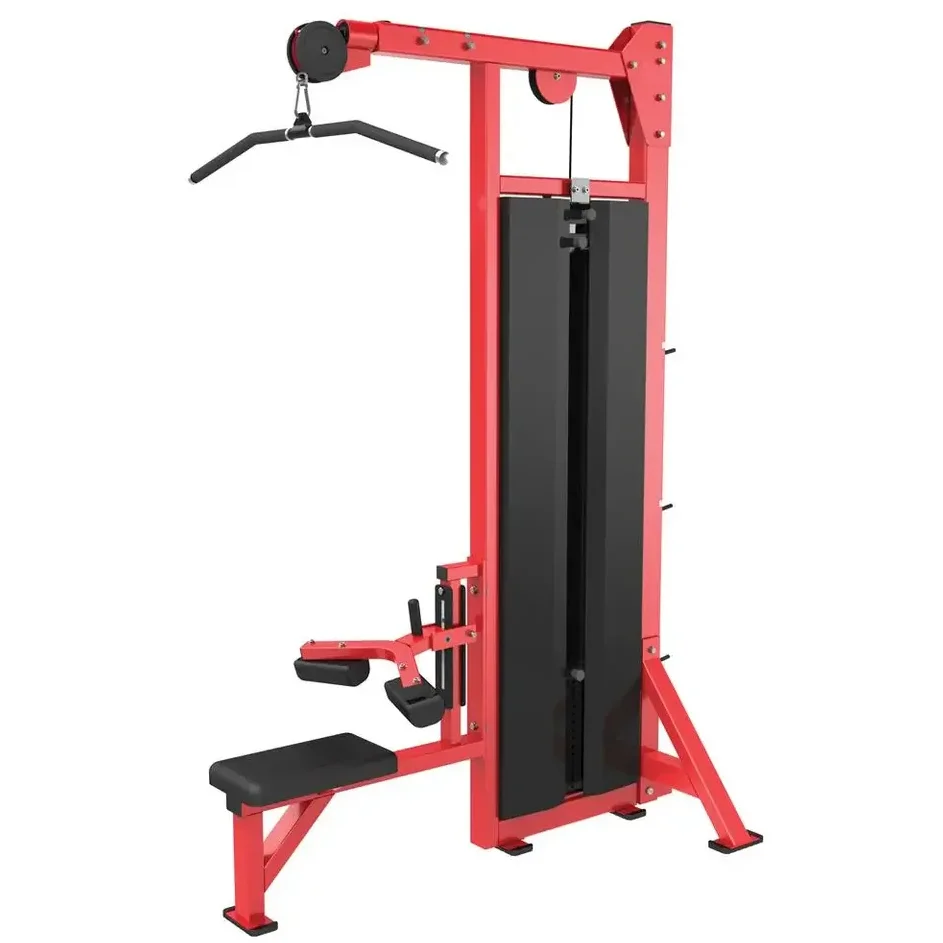 High Quality Fitness Gym Machine Seated Pin Loaded Selection Lat Pulldown Machine