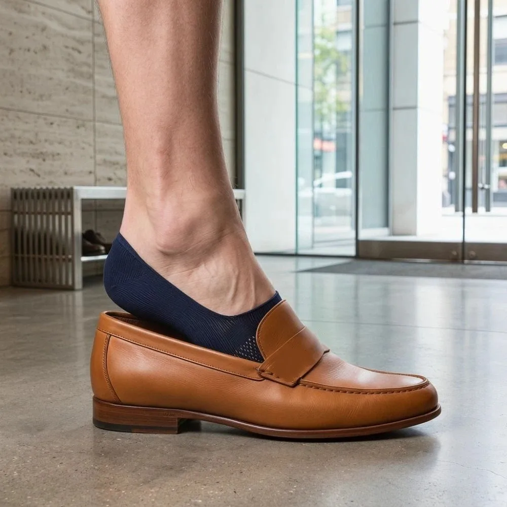 Solid Silk Socks Non-Slip Five Finger Socks Mesh Grid Elastic Five Toe Socks Low Cut Breathable No Show Socks Low Cut