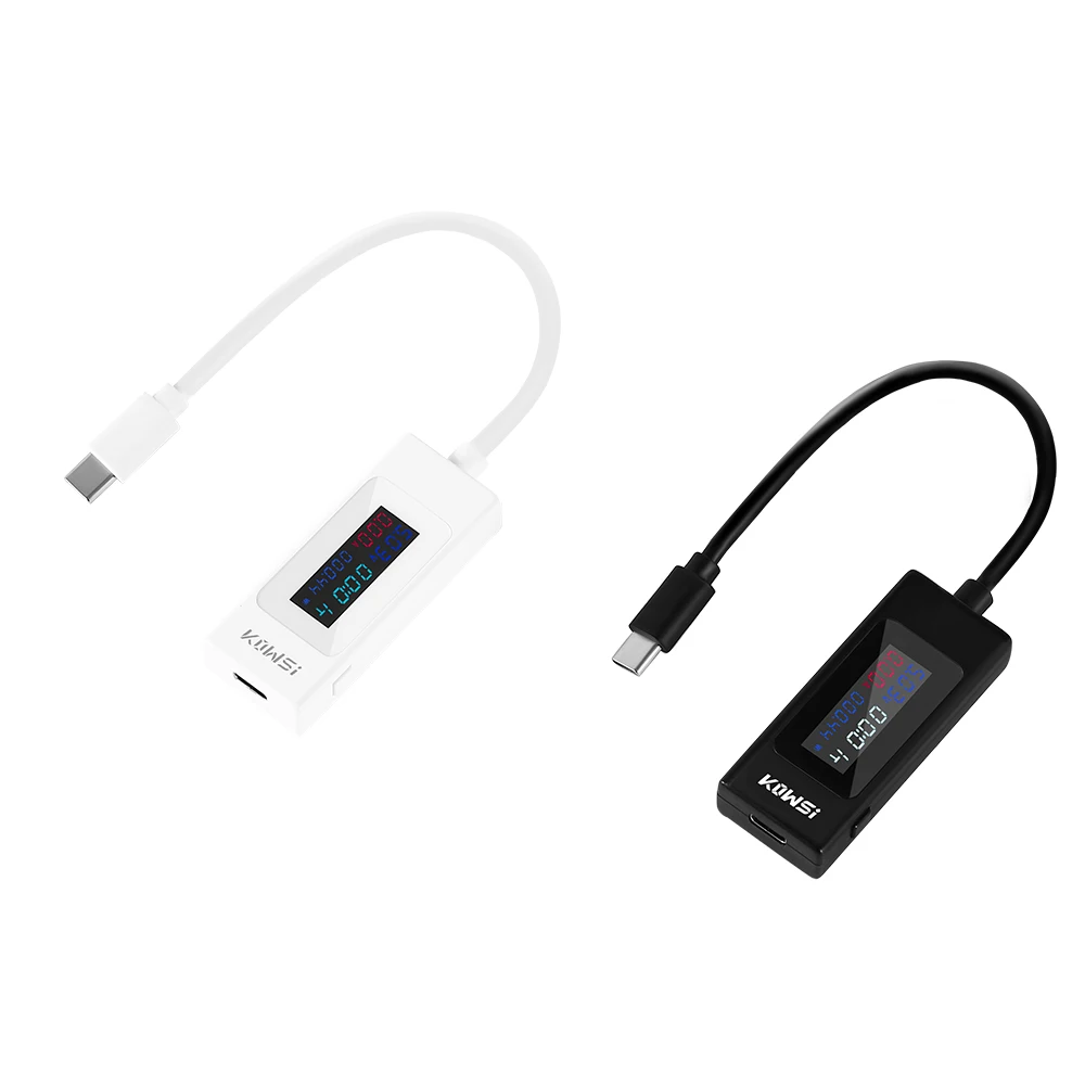 4-30V 0-6.5A LCD Loại-C Hiện Tại Và Bút Thử Điện Áp USB Màu Sắc Màn Hình Hai Chiều Máy Hỗ Trợ QC2.0 3.0 PD VOOC Sạc Nhanh