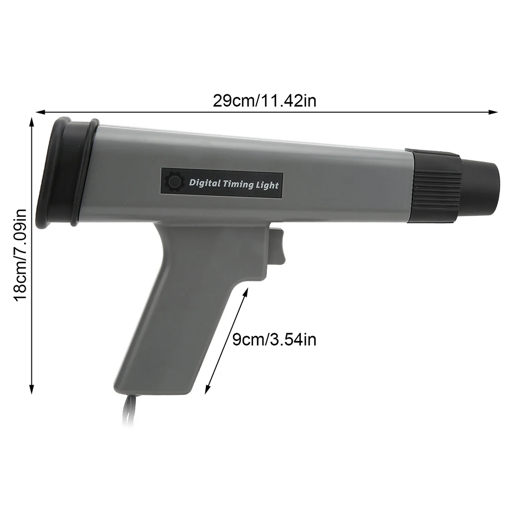 Imagem -02 - Ignição Timing Gun com Lâmpada Estroboscópica Ferramenta de Manutenção Automotiva Detector de Ignição Tester Estroboscópica Pistola Indutiva Gasolina 12v