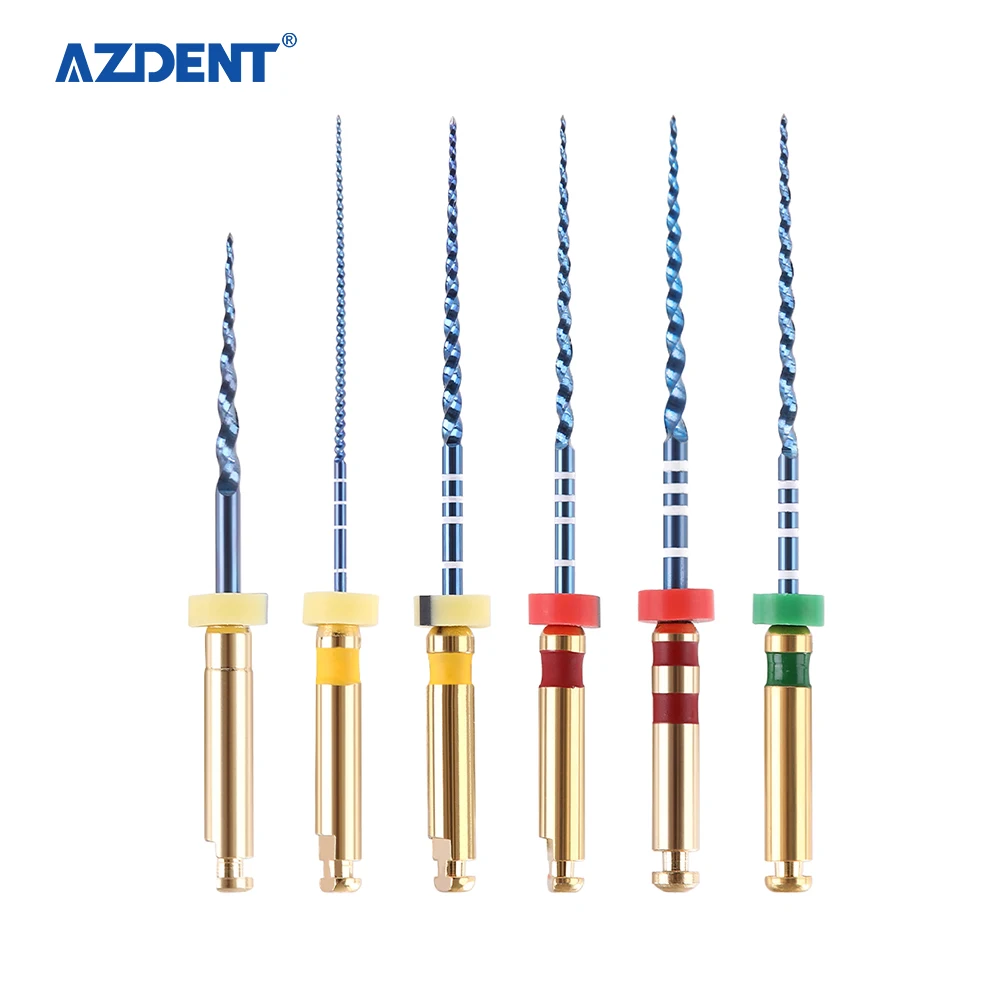 

AZDENT instruments blue heat activated niti filesendo files rotary files