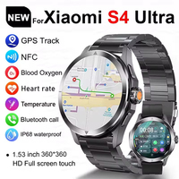 2025 New For Xiaomi S4 Ultra Smart Watch Men AMOLED Outdoor Sport NFC GPS Track Heart Rate Waterproof Bluetooth Call Smartwatch