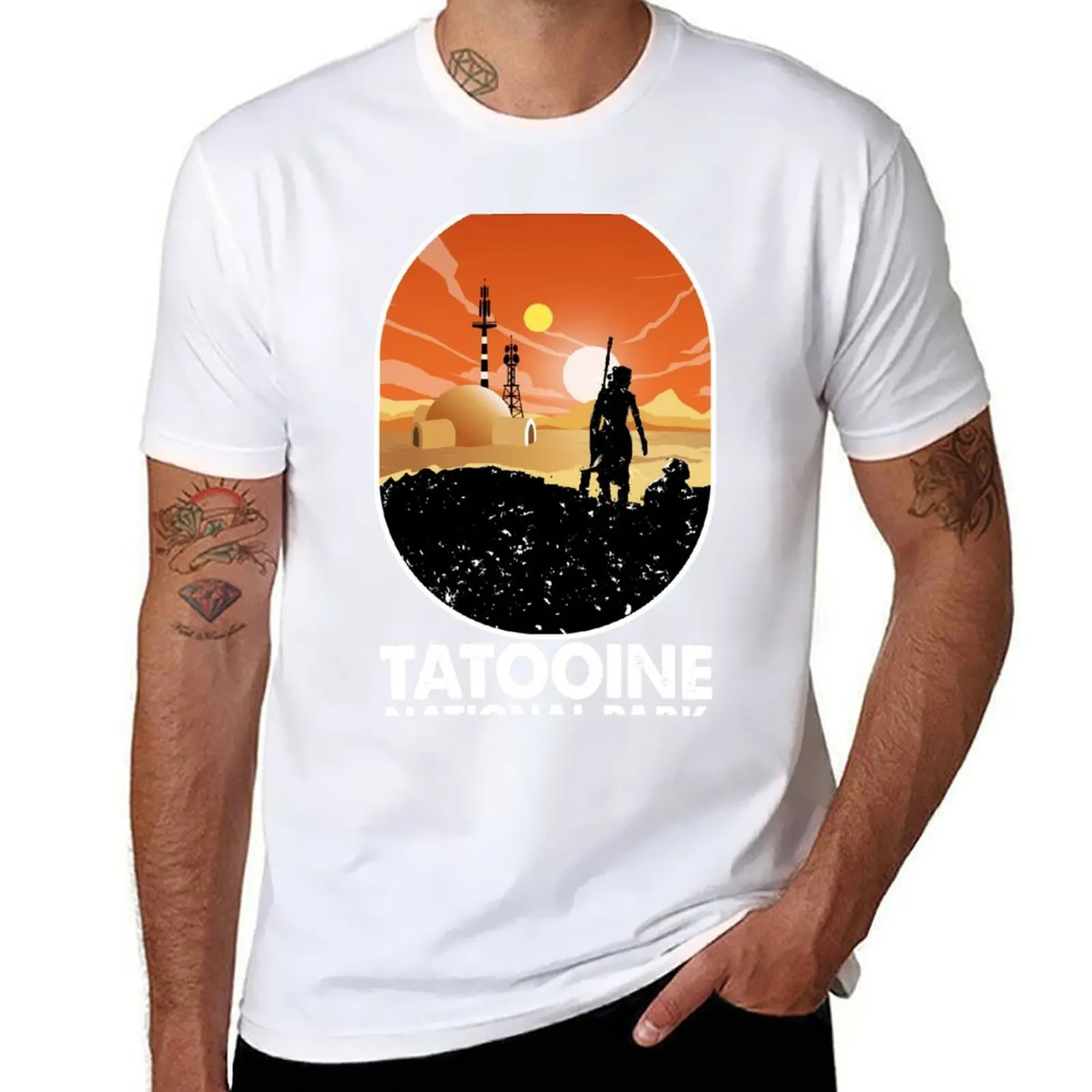 

tatooine national park gift T-Shirt man t shirt designer cotton t shirt pack T-Shirt