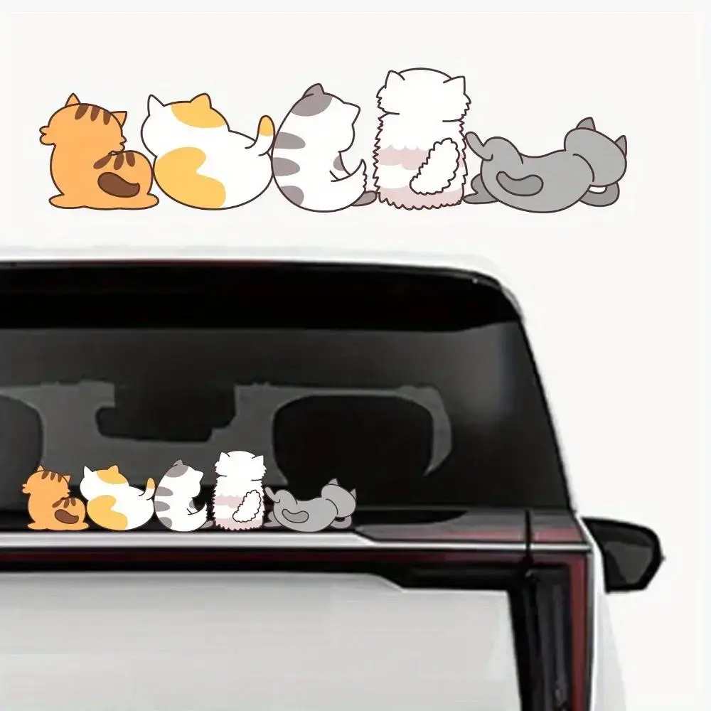 

Cool Fun Car Decals Fun Pet Cat Stickers Cat Cartoon Decoration Car Stickers Cute Large Size Dog Car Decoration Stickers
