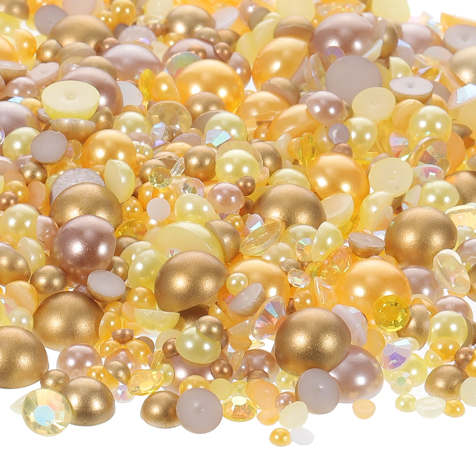 

Resin Patch Flatback Imitation Pearls Manicure Supplies DIY Nail Decoration Trendy Charms Small Decorations for Salon