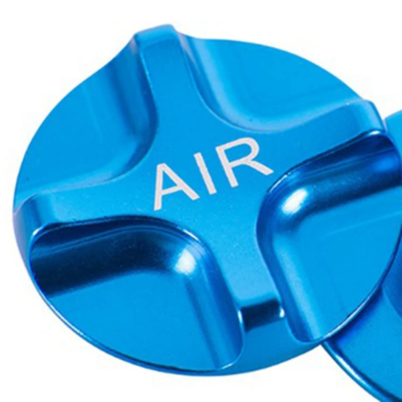 Air Fork Shoulder Cap Aluminum Alloy Front Fork Gas Cover Shockproof Front Fork Aluminium Alloy Cover,Blue