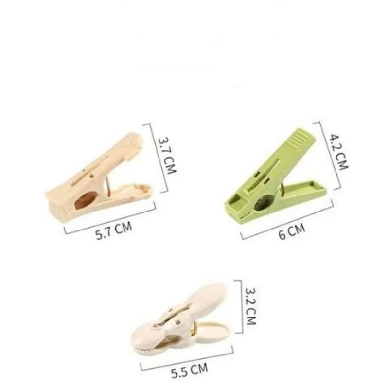 20pcs Clothes Clip Plastic Pegs Clothespin Clips Wardrobe Storage Household Clothespins Socks Underwear Drying Stand Holder