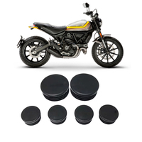 6PCS Frame Hole Cover Caps Plug Decor For Ducati Scrambler 800 400 2013 2014 2015 2016 2017 2018 2019 2020 Models Frame Cap Set