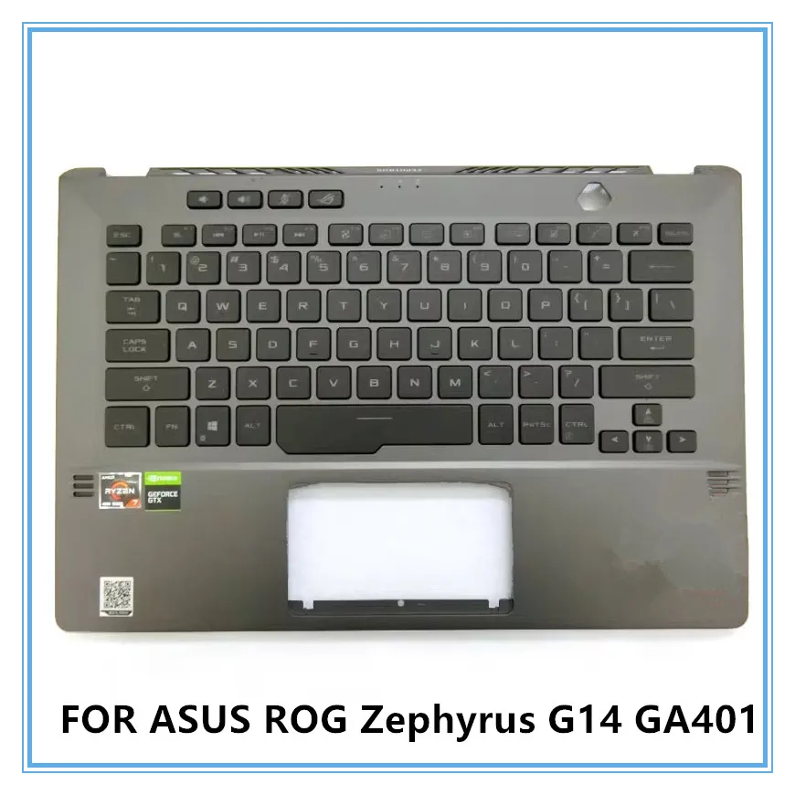 New Original Laptop Palmrest Backlit Keyboard For ASUS ROG Zephyrus G14 GA401 GA401U GA401M US Standard Layout