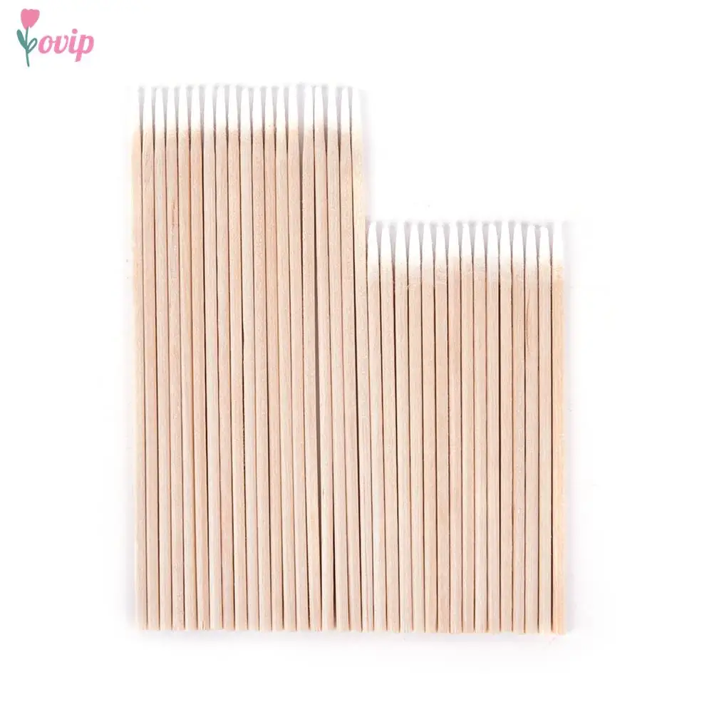 Clean Cotton Swab Stick Buds Tip For Medical 7.5cm/10cm Wood Cotton Head Swab 100 pcs Cotton Swab Health Makeup Cosmetics Ear