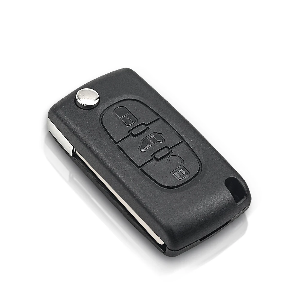 KEYYOU For Peugeot Partner 206 207 208 For Citroen C2 C3 C4 Xsara Picasso Berlingo For Fiat Scudo Flip Key Shell 3BNT Shipping