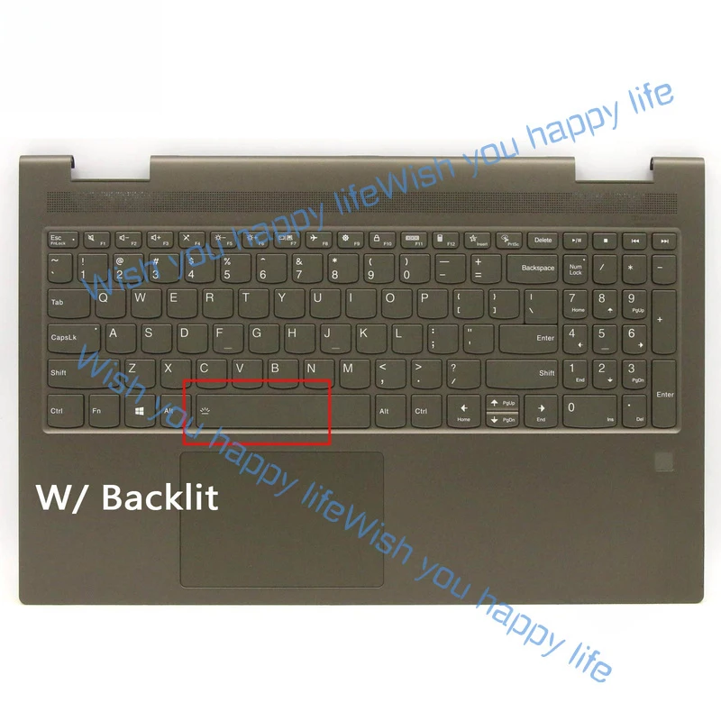 L... New For Lenovo ideapad Yoga 7-15ITL5 Palmrest Backlit US Keyboard DM 5CB1A22456