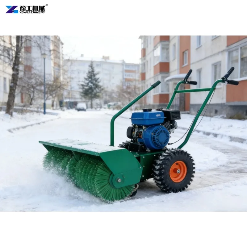 High Cost-performance Small Handheld Snow Blower Full Gear Rolling Brush Snow Clearing Machine